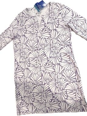 Coolibar Lavender and White Floral Tunic